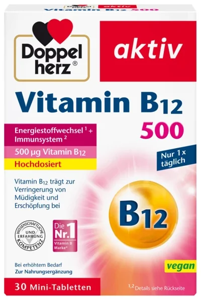 94203 DoppelHerz Aktiv Витамин В12 500 х30 таблетки