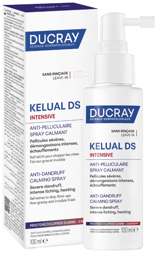 97747 Ducray Kelual DS Intensive Успокояващ спрей против пърхот и сърбеж 100 ml