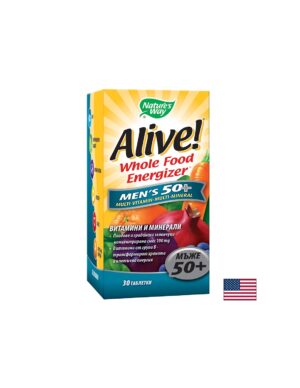 Alive Men’s 50+ / Алайв! Мултивитамини за мъже 50+, 30 таблетки Nature’s Way