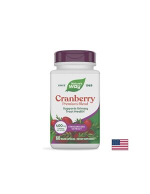 Червена боровинка CranRx 400 mg + Витамин C 30 mg При повтарящи се уринарни инфекции 60 веган капсули