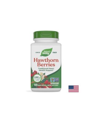 Глог (плод) Сърдечен ритъм и нормално кръвно налягане 360 mg, 100 веган капсули