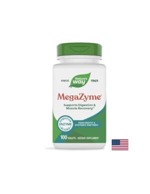 Mega-Zyme Pancreatic Enzymes - Панкреатични ензими, 100 таблетки Nature's Way