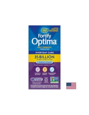 Fortify™ Optima® Daily Probiotic + Prebiotic - Фортифай пробиотик + пребиотици, 35 милиарда активни пробиотици, 60 капсули Nature's Way