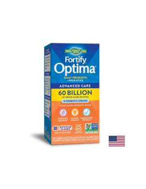 Fortify™ Optima® Advanced Care Probiotic - Фортифай - Оптима пробиотик + пребиотици, 60 милиарда активни пробиотици, 30 капсули Nature's Way