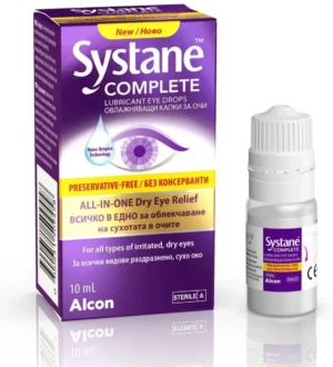 Systane Complete Овлажняващи капки за очи без консерванти 10 ml