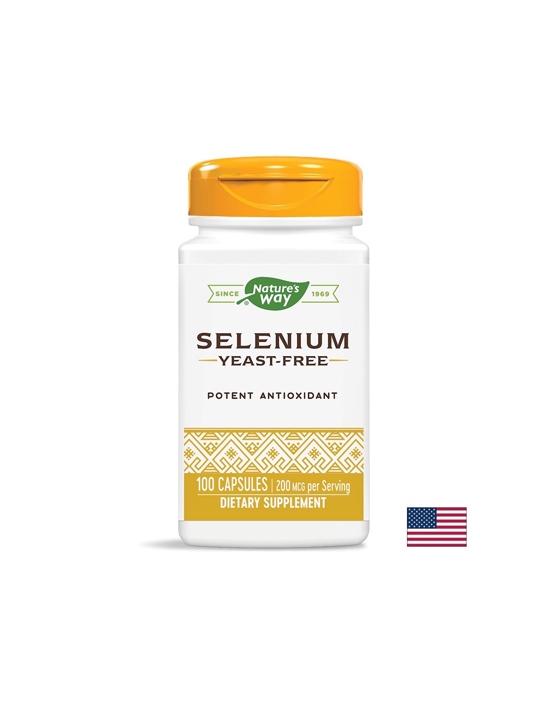 selen-200-mcg.jpg Селен - Selenium 200 mcg, 100 капсули Nature's Way